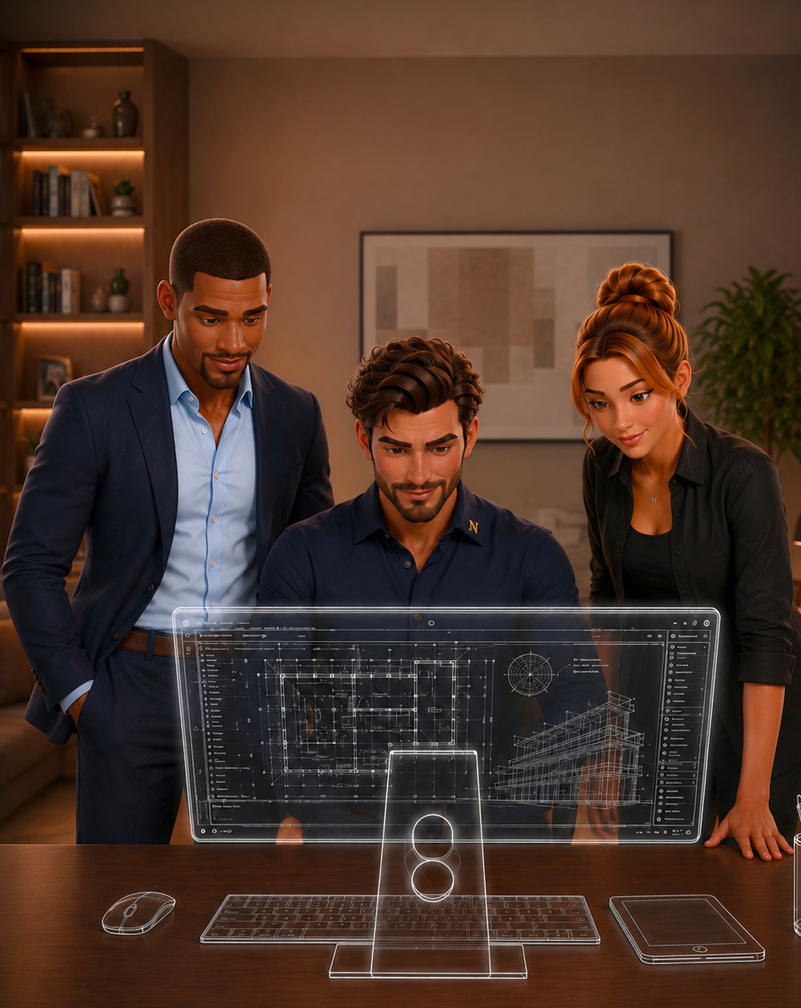 Une équipe dirigeante imagine une organisation conçue sur mesure