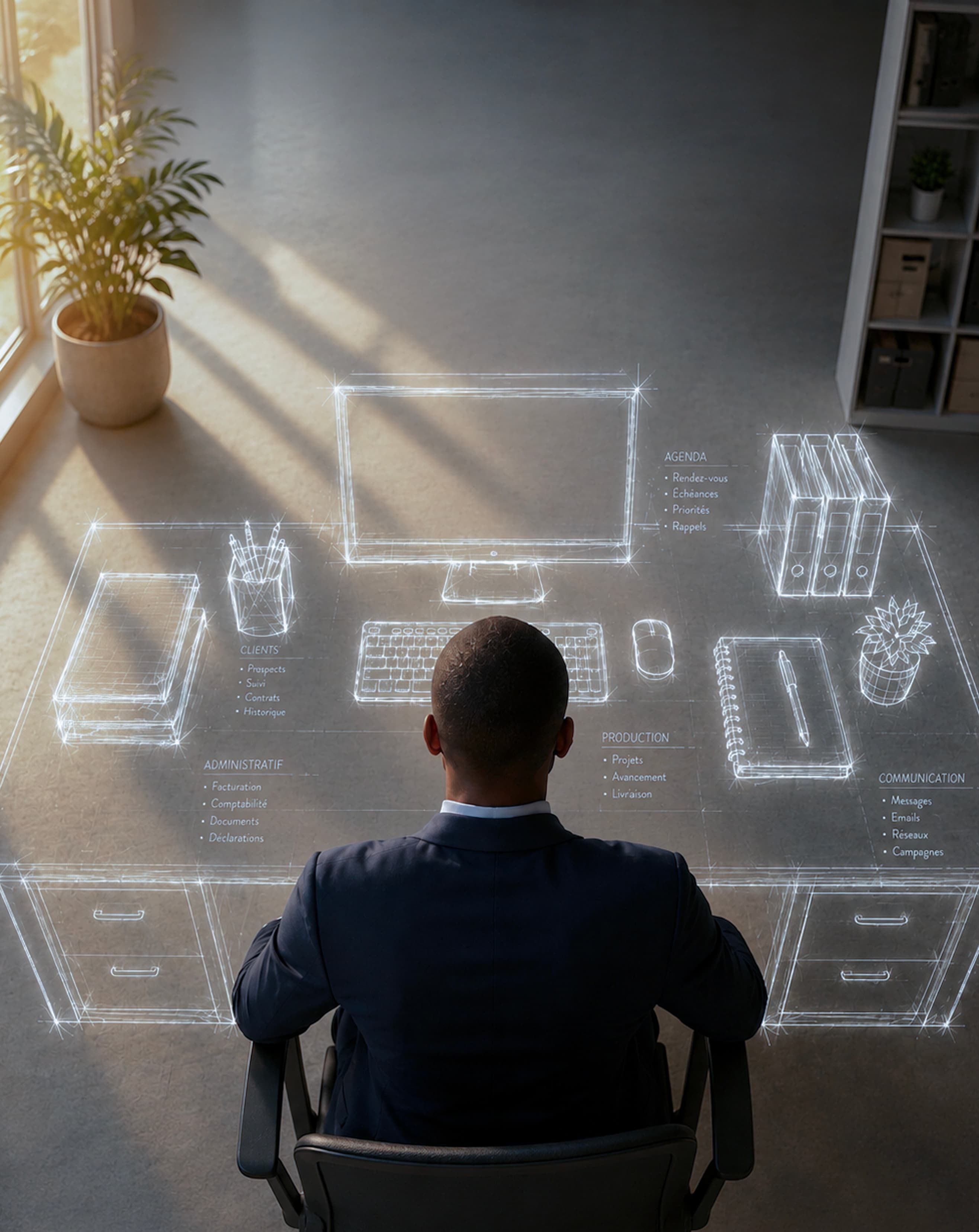 Un entrepreneur imagine une organisation conçue sur mesure